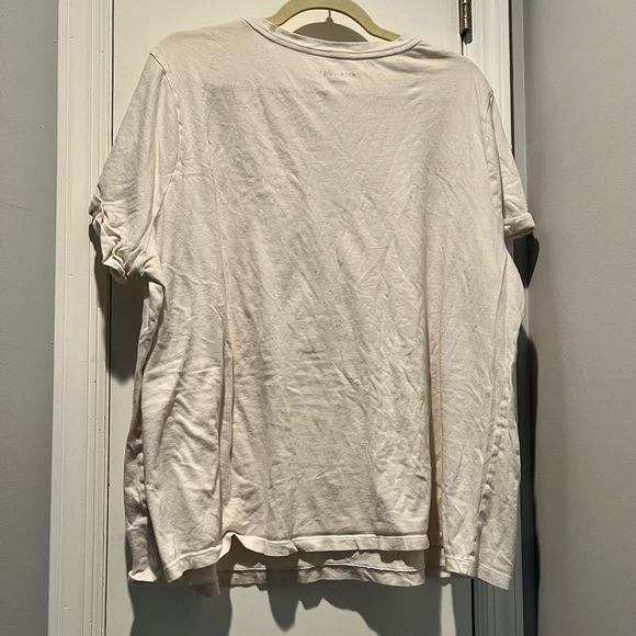 Ava & Viv Printed Tshirt Cream 2X - Picture 5 of 5